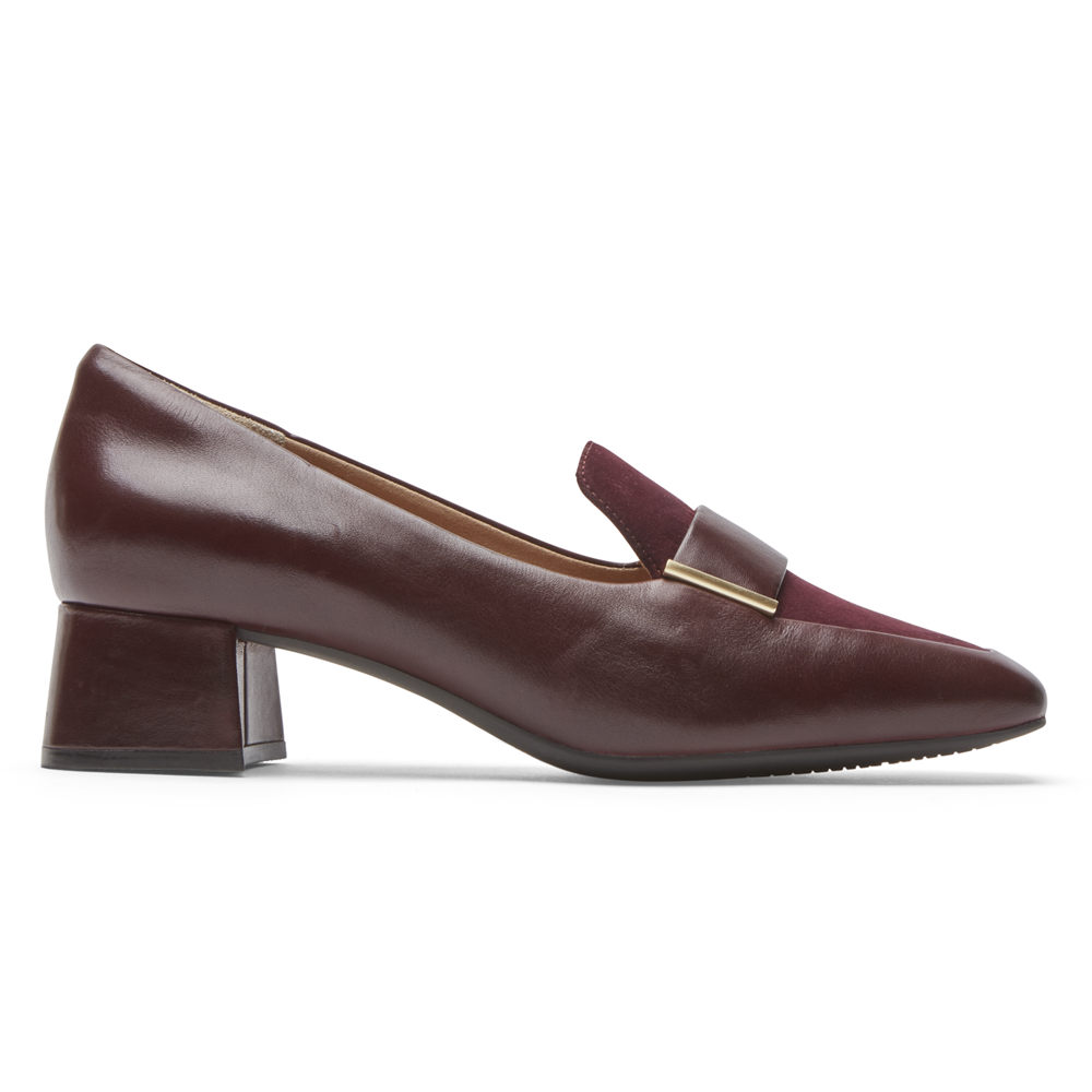 Rockport Womens Total Motion Esma - Loafers Burgundy - KGN758412